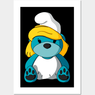 Smurfette Teddy Bear Posters and Art